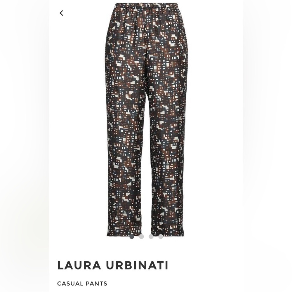 Laura Urbinatti Italian Silk Twill Palazzo Pants